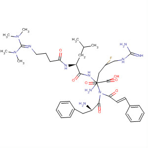 L-Argininamide, 4-fluoro-N-[(2E)-1-oxo-3-phenyl-2-propenyl]-L-phenylalanyl-(2S)-2-amin o-4-[[bis(dimethylamino)methylene]amino]butanoyl-L-leucyl-