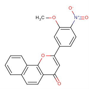 Molecular Structure of 185028-88-0 (4H-Naphtho[1,2-b]pyran-4-one, 2-(3-methoxy-4-nitrophenyl)-)