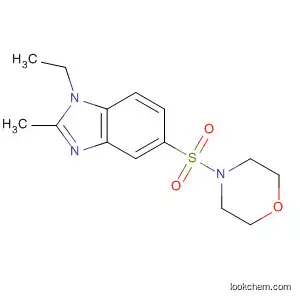 Molecular Structure of 185031-67-8 (Morpholine, 4-[(1-ethyl-2-methyl-1H-benzimidazol-5-yl)sulfonyl]-)