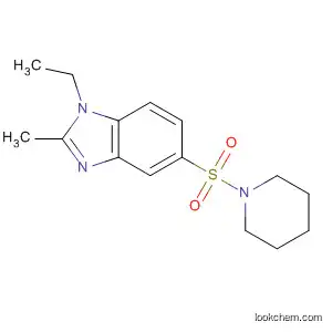 Molecular Structure of 185031-74-7 (Piperidine, 1-[(1-ethyl-2-methyl-1H-benzimidazol-5-yl)sulfonyl]-)