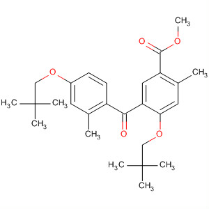 Benzoic acid, 4-(2,2-dimethylpropoxy)-5-[4-(2,2-dimethylpropoxy)-2-methylbenzoyl]-2- methyl-, methyl ester