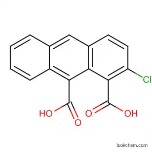 Molecular Structure of 185038-69-1 (1,9-Anthracenedicarboxylic acid, 2-chloro-)