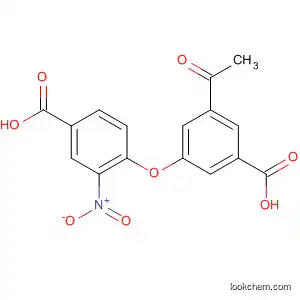 Molecular Structure of 185042-32-4 (Benzoic acid, 4-(3-acetyl-5-carboxyphenoxy)-3-nitro-)