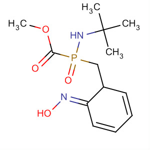 Phosphonamidic acid, N-(1,1-dimethylethyl)-P-[(hydroxyimino)phenylmethyl]-, methyl ester, (E)-