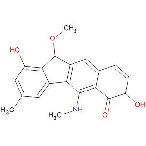 Molecular Structure of 185043-31-6 (10H-Benzo[b]fluoren-10-one,
4,9-dihydroxy-5-methoxy-2-methyl-11-(methylamino)-)