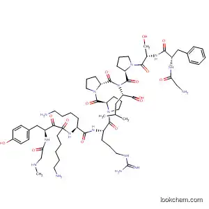 Molecular Structure of 185052-17-9 (L-Leucine,
N-methylglycyl-L-tyrosyl-6-aminohexanoyl-L-lysyl-L-arginyl-L-prolyl-L-prolyl
glycyl-L-phenylalanyl-L-seryl-L-prolyl-)