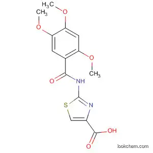 Molecular Structure of 185106-01-8 (4-Thiazolecarboxylic acid, 2-[(2,4,5-trimethoxybenzoyl)amino]-)