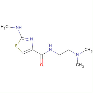 Molecular Structure of 185106-07-4 (4-Thiazolecarboxamide, N-[2-(dimethylamino)ethyl]-2-(methylamino)-)