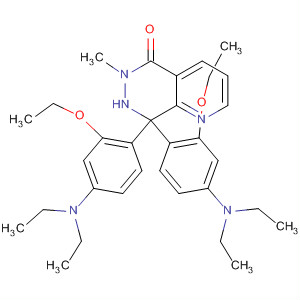 Molecular Structure of 185107-77-1 (Pyrido[2,3-d]pyridazin-5(6H)-one,
8,8-bis[4-(diethylamino)-2-ethoxyphenyl]-7,8-dihydro-6-methyl-)