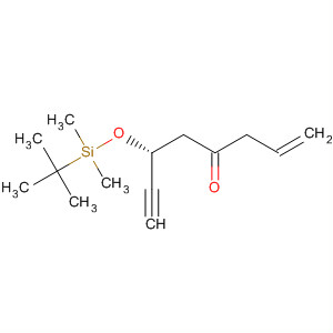 Molecular Structure of 185198-08-7 (1-Octen-7-yn-4-one, 6-[[(1,1-dimethylethyl)dimethylsilyl]oxy]-, (6R)-)