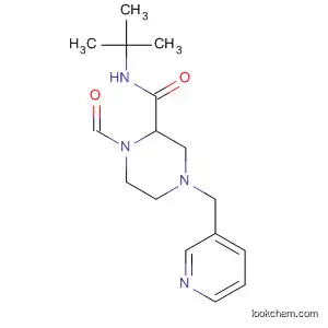 Molecular Structure of 185213-41-6 (2-Piperazinecarboxamide,
N-(1,1-dimethylethyl)-1-formyl-4-(3-pyridinylmethyl)-)