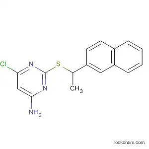 Molecular Structure of 185219-37-8 (4-Pyrimidinamine, 6-chloro-2-[[1-(2-naphthalenyl)ethyl]thio]-)
