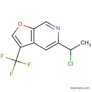 Molecular Structure of 185221-54-9 (Furo[2,3-c]pyridine, 5-(1-chloroethyl)-3-(trifluoromethyl)-)