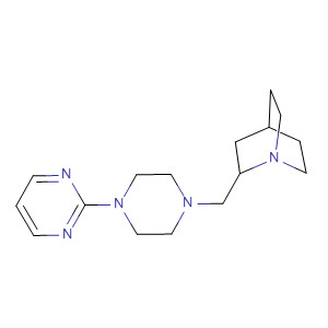 Molecular Structure of 185223-32-9 (1-Azabicyclo[2.2.2]octane, 2-[[4-(2-pyrimidinyl)-1-piperazinyl]methyl]-)