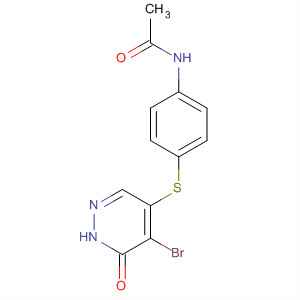 Acetamide, N-[4-[(5-bromo-1,6-dihydro-6-oxo-4-pyridazinyl)thio]phenyl]-
