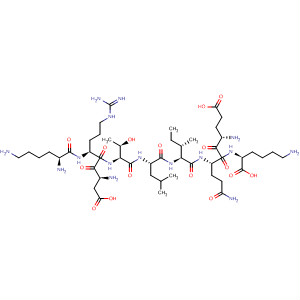 Molecular Structure of 185311-16-4 (L-Lysine,
L-lysyl-L-a-aspartyl-L-arginyl-L-threonyl-L-leucyl-L-isoleucyl-L-a-glutamyl-L-
glutaminyl-)