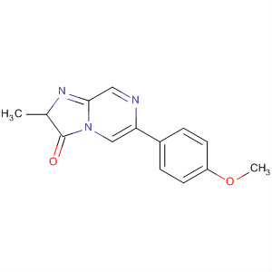 Molecular Structure of 185311-71-1 (Imidazo[1,2-a]pyrazin-3(2H)-one, 6-(4-methoxyphenyl)-2-methyl-)