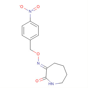 Molecular Structure of 185311-97-1 (1H-Azepine-2,3-dione, tetrahydro-, 3-[O-[(4-nitrophenyl)methyl]oxime],
(3E)-)