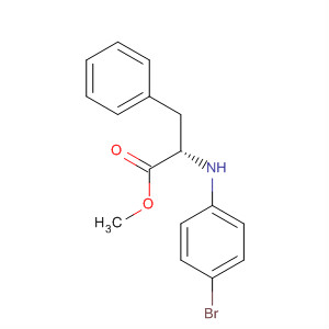 Molecular Structure of 185312-05-4 (L-Phenylalanine, N-(4-bromophenyl)-, methyl ester)