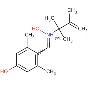 Molecular Structure of 185331-34-4 (Phenol, 3,5-dimethyl-4-[[oxido(1,1,2-trimethyl-2-propenyl)imino]methyl]-)