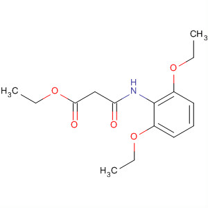 Molecular Structure of 185332-41-6 (Propanoic acid, 3-[(2,6-diethoxyphenyl)amino]-3-oxo-, ethyl ester)