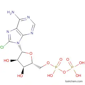 Molecular Structure of 185341-69-9 (Adenosine 5'-(trihydrogen diphosphate), 8-chloro-)
