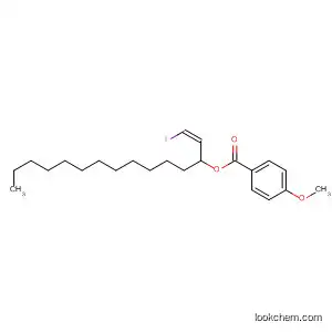 Molecular Structure of 185415-73-0 (Benzoic acid, 4-methoxy-, 1-(2-iodoethenyl)tridecyl ester, (Z)-)