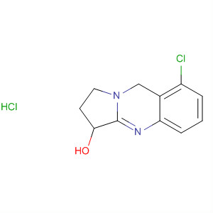 Molecular Structure of 185416-71-1 (Pyrrolo[2,1-b]quinazolin-3-ol, 8-chloro-1,2,3,9-tetrahydro-,
monohydrochloride)