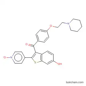 Molecular Structure of 185416-85-7 (Methanone,
[6-hydroxy-2-(1-oxido-4-pyridinyl)benzo[b]thien-3-yl][4-[2-(1-piperidinyl)
ethoxy]phenyl]-)