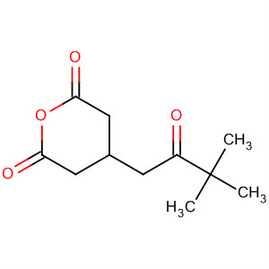 Molecular Structure of 185420-78-4 (2H-Pyran-2,6(3H)-dione, 4-(3,3-dimethyl-2-oxobutyl)dihydro-)