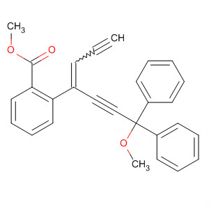 Benzoic acid, 2-[1-(3-methoxy-3,3-diphenyl-1-propynyl)-1-buten-3-ynyl]-, methyl ester, (E)-