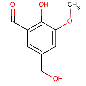 Molecular Structure of 185427-42-3 (Benzaldehyde, 2-hydroxy-5-(hydroxymethyl)-3-methoxy-)