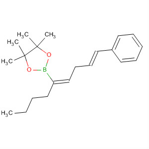 Molecular Structure of 185427-62-7 (1,3,2-Dioxaborolane,
2-(1-butyl-5-phenyl-1,4-pentadienyl)-4,4,5,5-tetramethyl-, (E,E)-)