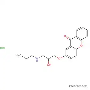 Molecular Structure of 185512-87-2 (9H-Xanthen-9-one, 2-[2-hydroxy-3-(propylamino)propoxy]-,
hydrochloride)
