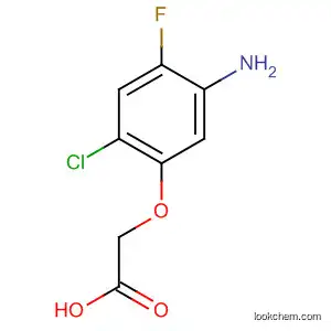 Molecular Structure of 185517-07-1 (Acetic acid, (5-amino-2-chloro-4-fluorophenoxy)-)