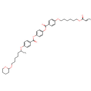 Benzoic acid, 4-[[1-methyl-6-[(tetrahydro-2H-pyran-2-yl)oxy]hexyl]oxy]-, 4-[[4-[[6-[(1-oxo-2-propenyl)oxy]hexyl]oxy]benzoyl]oxy]phenyl ester