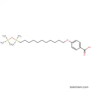 Molecular Structure of 185532-02-9 (Benzoic acid, 4-[[11-(pentamethyldisiloxanyl)undecyl]oxy]-)