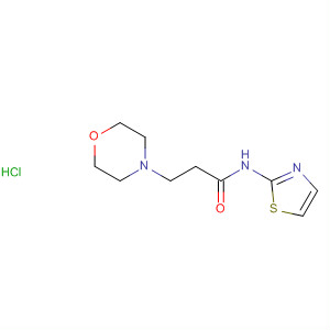 4-Morpholinepropanamide, N-2-thiazolyl-, monohydrochloride