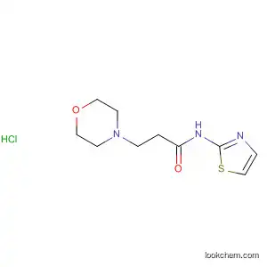 Molecular Structure of 185532-62-1 (4-Morpholinepropanamide, N-2-thiazolyl-, monohydrochloride)