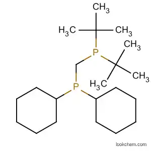 Molecular Structure of 185537-55-7 (Phosphine, [[bis(1,1-dimethylethyl)phosphino]methyl]dicyclohexyl-)