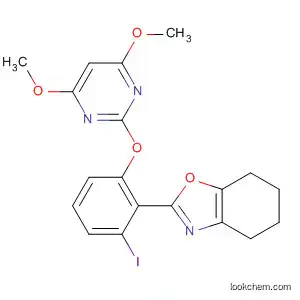 Molecular Structure of 185539-06-4 (Benzoxazole,
2-[2-[(4,6-dimethoxy-2-pyrimidinyl)oxy]-6-iodophenyl]-4,5,6,7-tetrahydro
-)