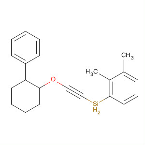Silane, dimethylphenyl[[(2-phenylcyclohexyl)oxy]ethynyl]-, trans-