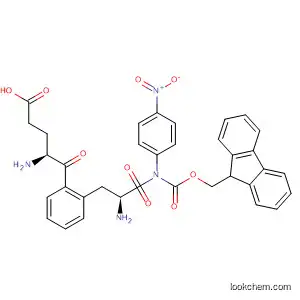 Molecular Structure of 185547-53-9 (L-Phenylalaninamide,
N-[(9H-fluoren-9-ylmethoxy)carbonyl]-L-a-glutamyl-N-(4-nitrophenyl)-)