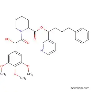 2-Piperidinecarboxylic acid, 1-[oxo(3,4,5-trimethoxyphenyl)acetyl]-,
4-phenyl-1-(3-pyridinyl)butyl ester, (2S)-