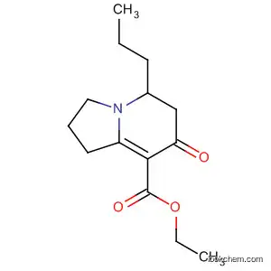 Molecular Structure of 188647-54-3 (8-Indolizinecarboxylic acid, 1,2,3,5,6,7-hexahydro-7-oxo-5-propyl-, ethyl
ester)