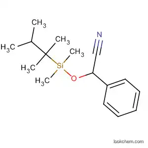 Molecular Structure of 188649-91-4 (Benzeneacetonitrile, a-[[dimethyl(1,1,2-trimethylpropyl)silyl]oxy]-)