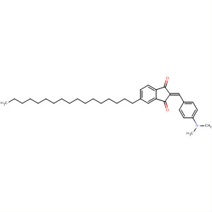 Molecular Structure of 188740-34-3 (1H-Indene-1,3(2H)-dione,
2-[[4-(dimethylamino)phenyl]methylene]-5-heptadecyl-, (Z)-)