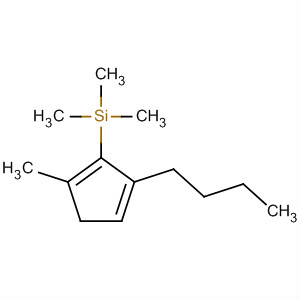 Molecular Structure of 188746-83-0 (Silane, (5-butyl-2-methyl-1,4-cyclopentadien-1-yl)trimethyl-)