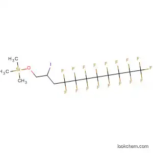 Molecular Structure of 188752-02-5 (Silane,
[(4,4,5,5,6,6,7,7,8,8,9,9,10,10,11,11,11-heptadecafluoro-2-iodoundecyl
)oxy]trimethyl-)