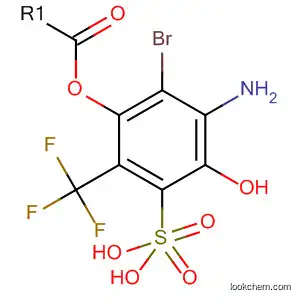 Molecular Structure of 188755-08-0 (Phenol, 2-amino-3-bromo-5-(trifluoromethyl)-, hydrogen sulfate (ester))